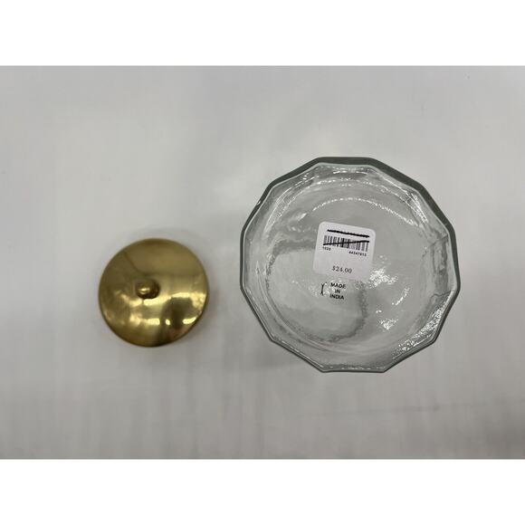 Anthropologie Janie Glass Container Size Small New In Box - Picture 6 of 6
